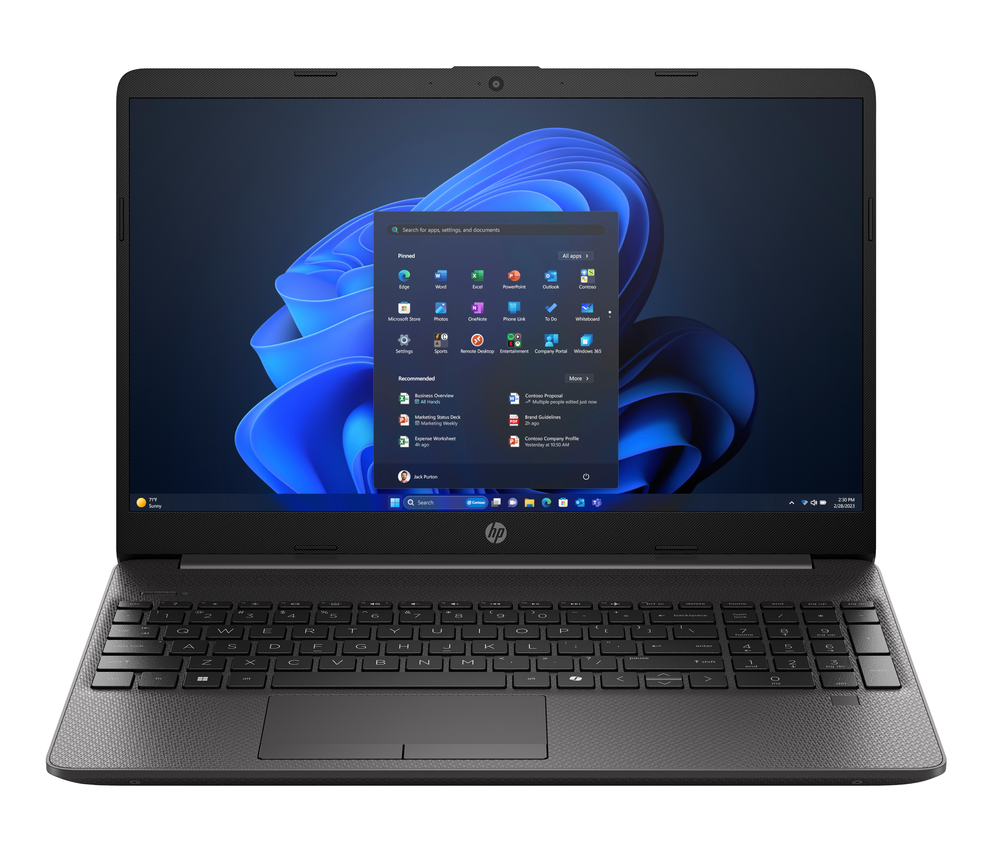 HP 250R G9 Intel Core 3 100U Ordinateur portable 39,6 cm (15.6") Full HD 8 Go DDR4-SDRAM 512 Go SSD Wi-Fi 6 (802.11ax) Windows 11 Home Noir