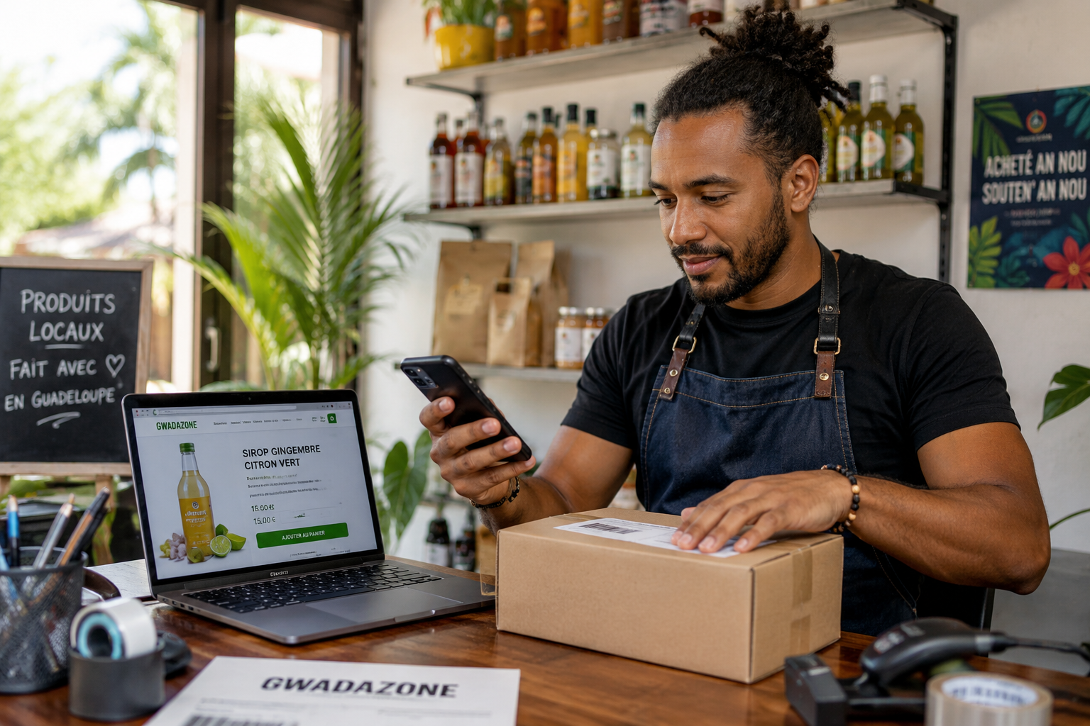 Présenter ses produits en ligne sur Gwadazone
